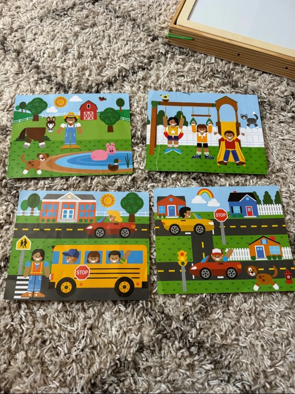Melissa & Doug Wooden Magnetic Matching Picture Game - Colorful Farm Scenes - Picture 9 of 12